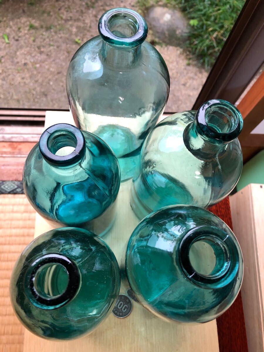 レトロ瓶 ガラス瓶 気泡 薬品瓶 昭和 花器 ドライフラワー レトロ瓶 ガラス瓶 気泡 薬品瓶 昭和 花器 ドライフラワー