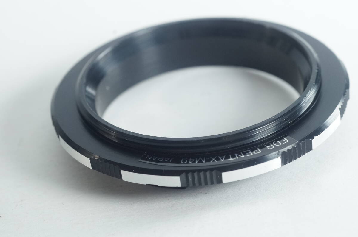 plnyeA010『キレイ』希少品 PENTAX用 zebra ゼブラ柄 リバース アダプター K 49mm_画像1