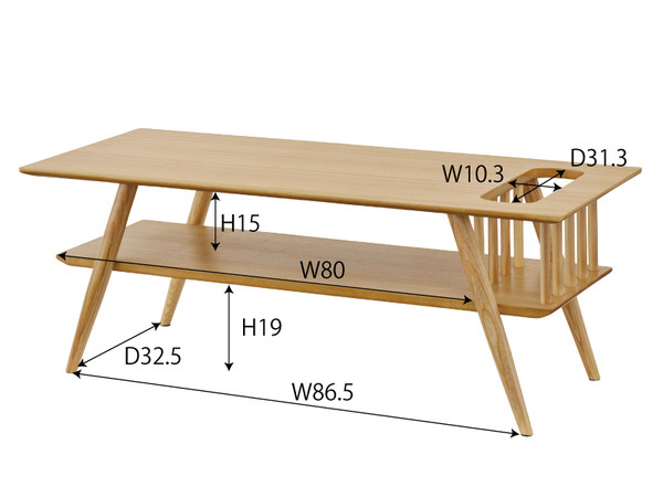  восток . полки есть центральный стол натуральный W105×D45×H38 SOT-105NA кофе стол low стол подставка есть производитель прямая поставка бесплатная доставка 