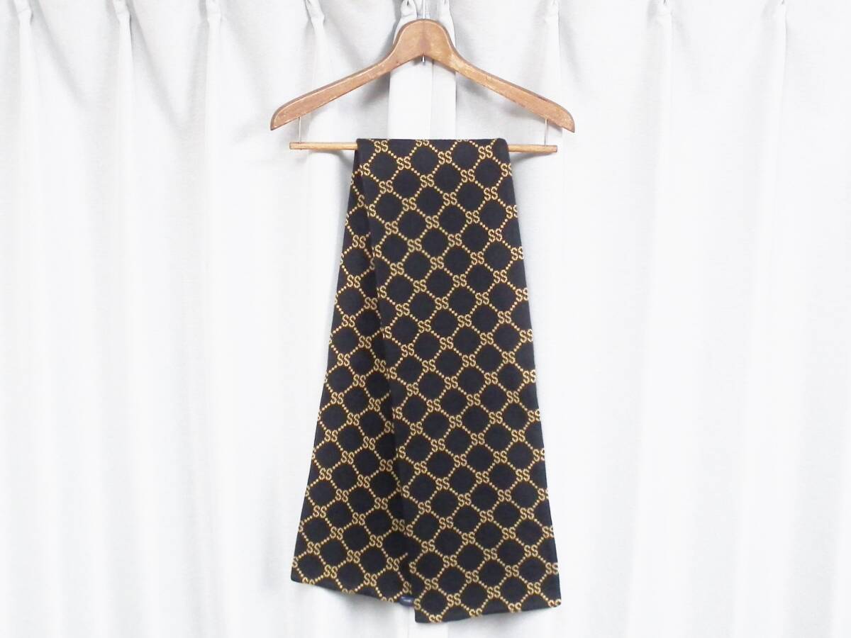 美品 old stussy オールド ステューシー モノグラム マフラー 美品 old stussy オールド ステューシー モノグラム マフラー