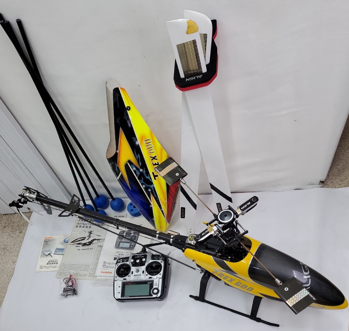 ラジコンヘリコプター ALIGN T-REX250 予備部品付き ラジコンヘリコプター ALIGN T-REX250 フタバ 10CG-2.4GHz