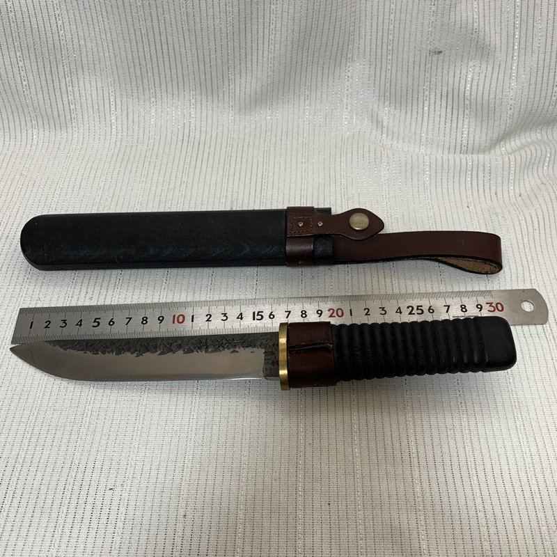 G.SAKAI サカイ 望泉作 円空刀 黒打 和式ナイフ シースナイフ 円 G.SAKAI サカイ 望泉作 円空刀 黒打 和式ナイフ シースナイフ 円