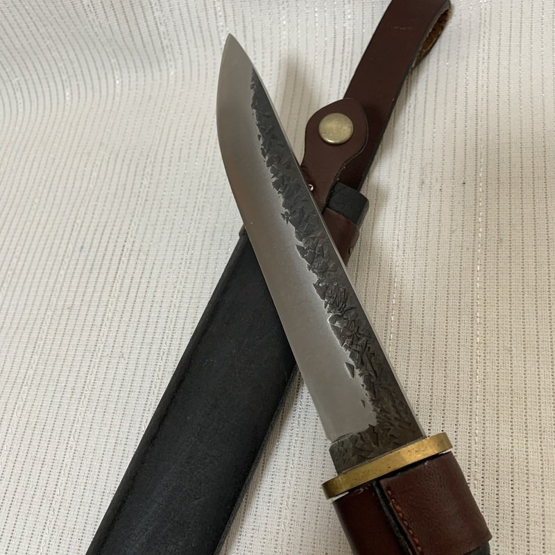 G.SAKAI サカイ 望泉作 円空刀 黒打 和式ナイフ シースナイフ 円 G.SAKAI サカイ 望泉作 円空刀 黒打 和式ナイフ シースナイフ 円