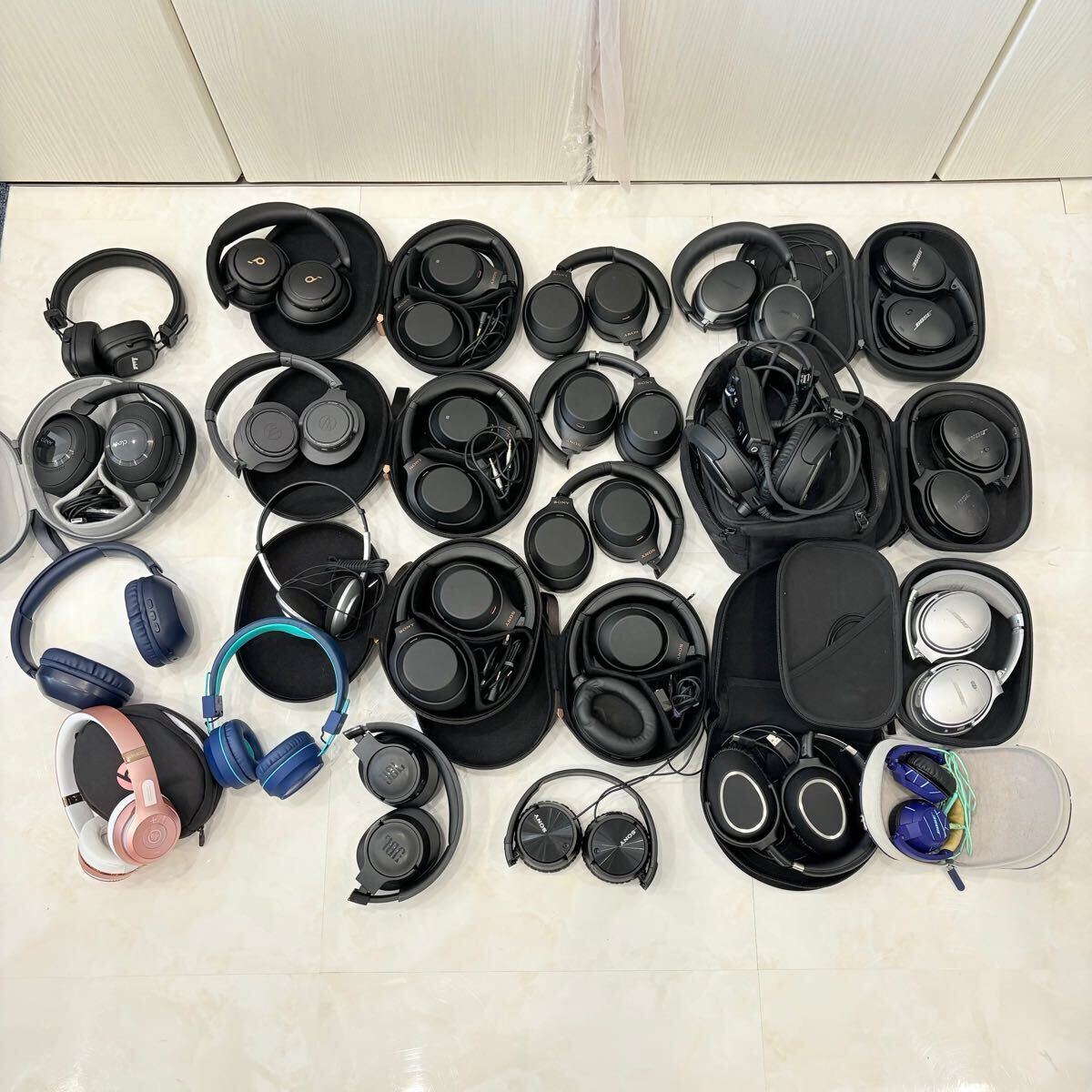ヘッドホン24点　まとめ売り　まとめ買い BOSE SONY JBL オーディオテクニカ ヘッドフォン ヘッドセット ゼンハイザー　beats cleer D287