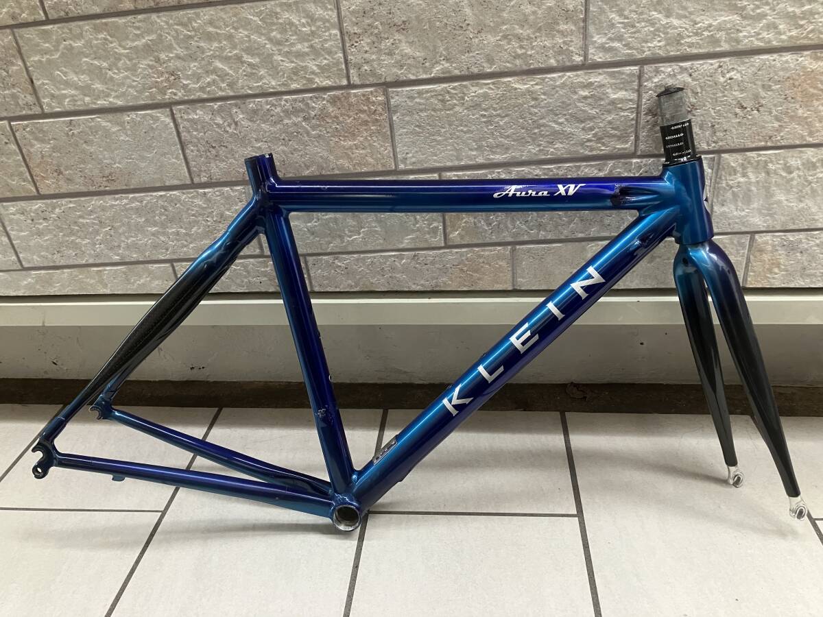 ジャンク品中古アメリカ製KLEIN AURA XV 塗装剥がれあり クライン ロードバイク トレック フレームセット