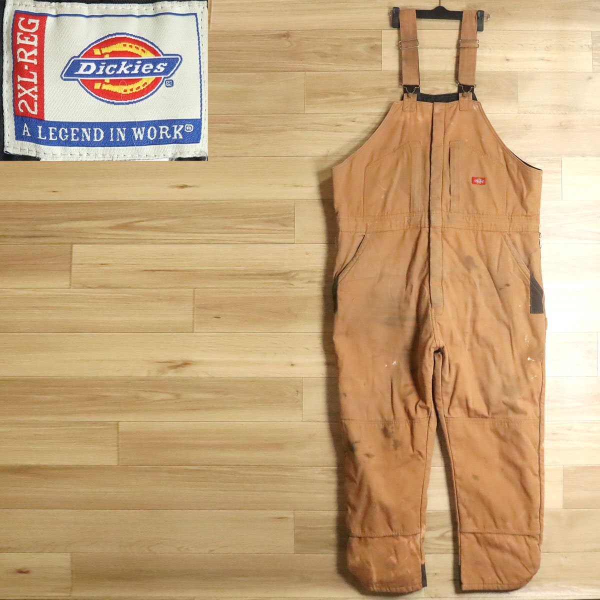 H6T/O11.7-5 America б/у одежда Dickies Dickies Duck земля комбинезон рабочие брюки рабочая одежда комбинезон 2XL XXL все в одном 