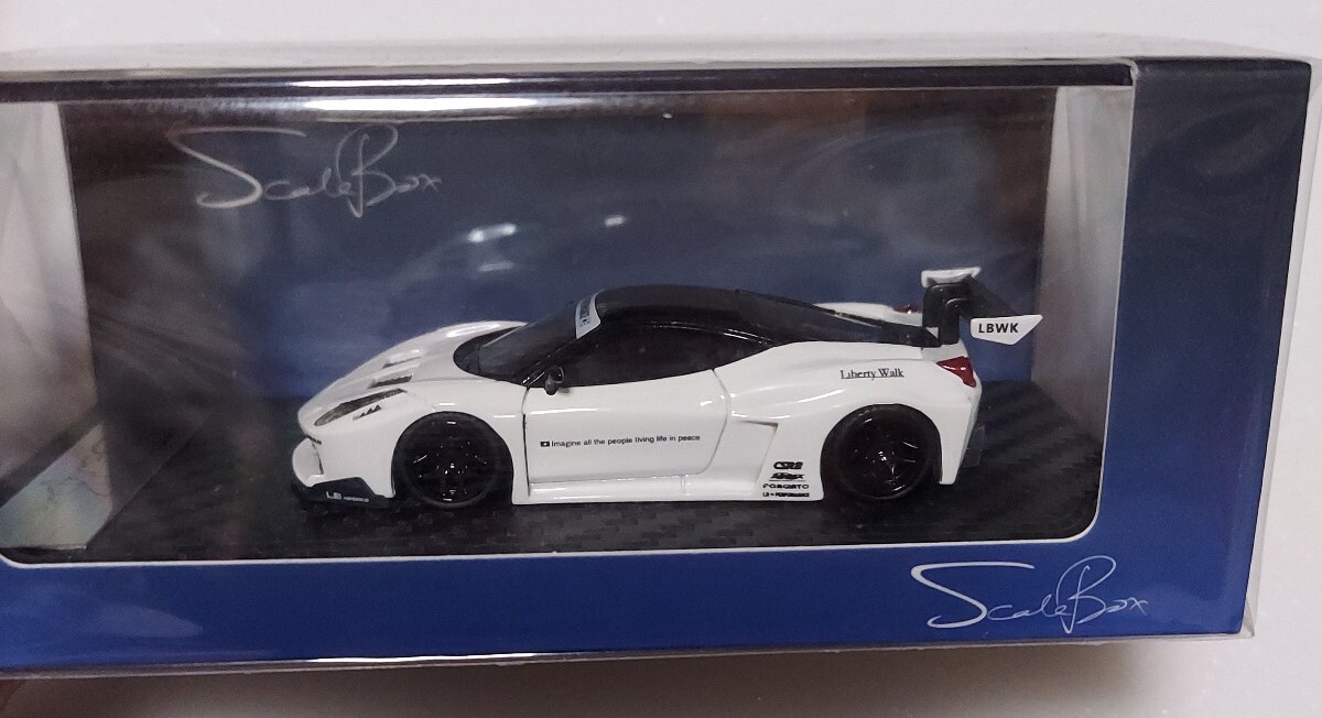MC 42-WH Scale Box LBWK 1/64 LB-シルエットワークス　フェラーリ 458 ホワイト