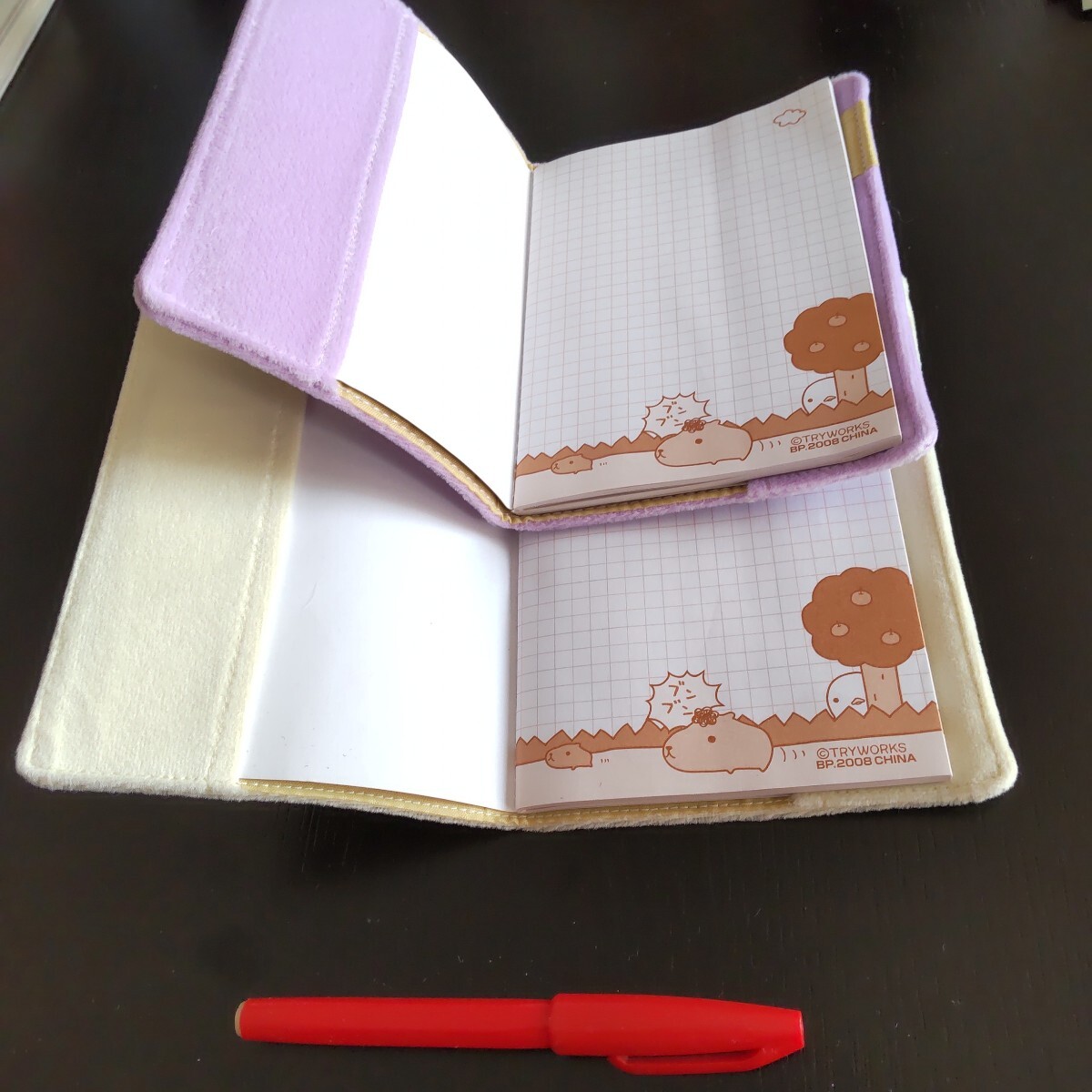 2411 Kapibara-san Note 2 шт. обложка для книги имеется белый san Lee zento kun 