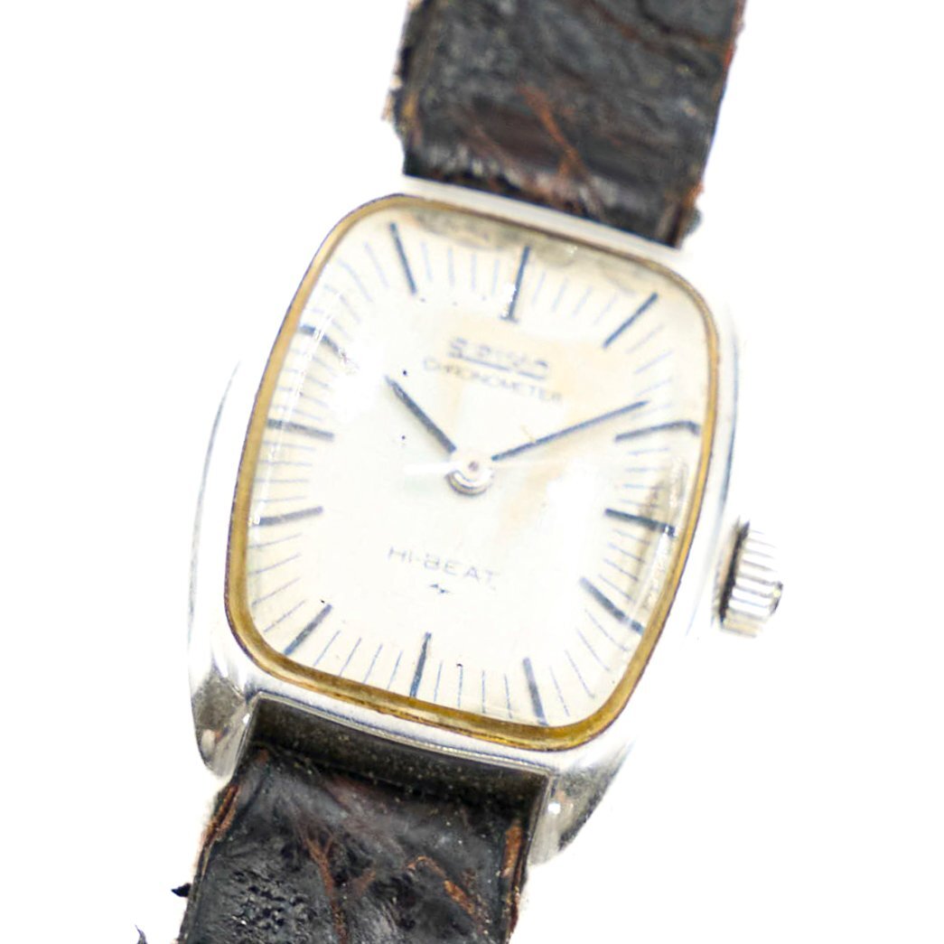 1円 SEIKO HI-BEAT セイコー ハイビート クロノメーター 1944-3020 手巻き 3針 シルバー文字盤 腕時計 レディース 1015420241119