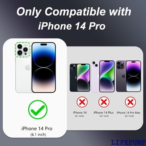 XORITD iPhone 14 Pro ケース フレ o ケース スマホケース 6.1 inch対応 パープル 2278