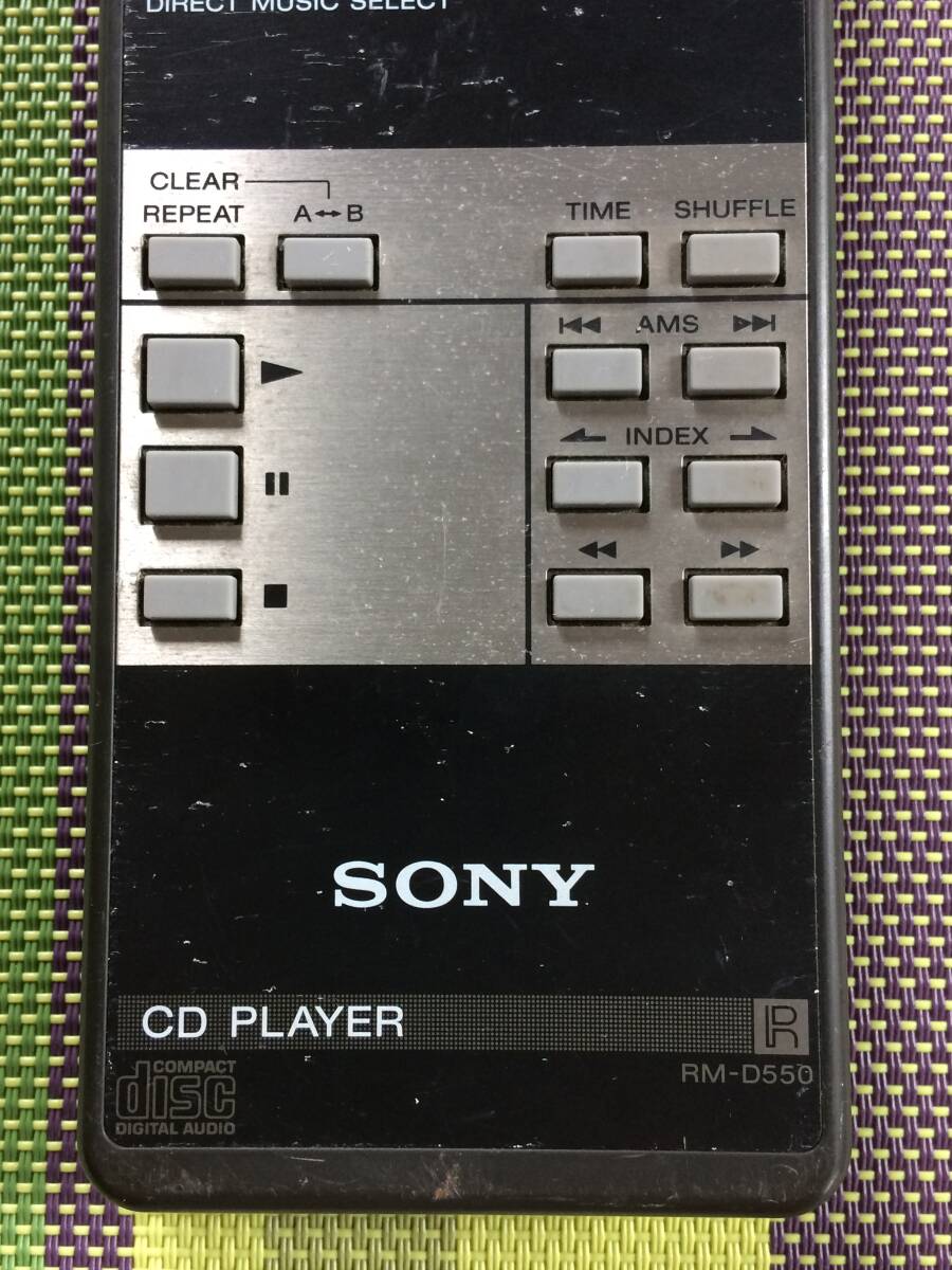 送料無料 SONY ソニー 純正 CDプレーヤー用リモコン RM-D550 送料無料 SONY ソニー 純正 CDプレーヤー用リモコン RM-D550