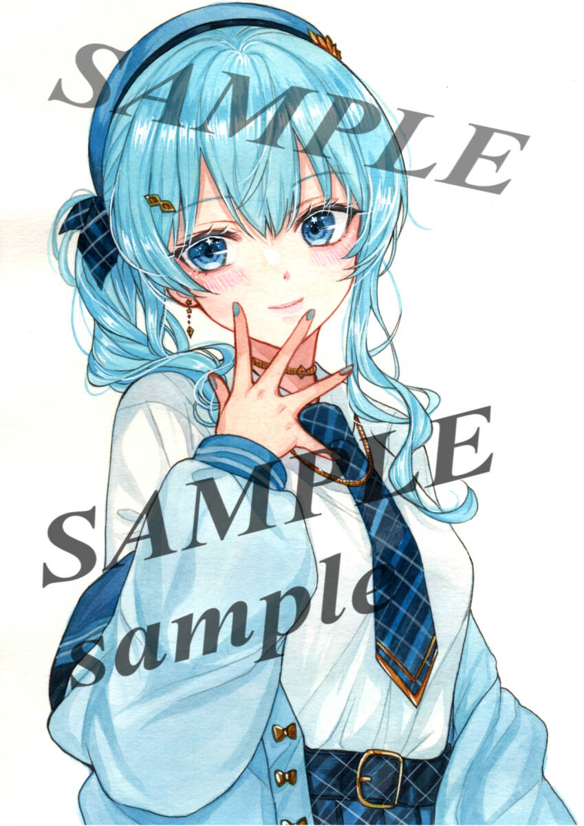同人手描きイラスト オリジナル 女の子 ホロライブ (星街すい 同人手描きイラスト オリジナル 女の子 ホロライブ (星街すい