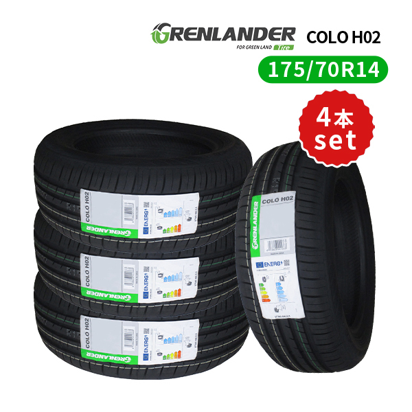 4本セット 175/70R14 2024年製造 新品サマータイヤ GRENLANDER COLO H02 送料無料 175/70/14