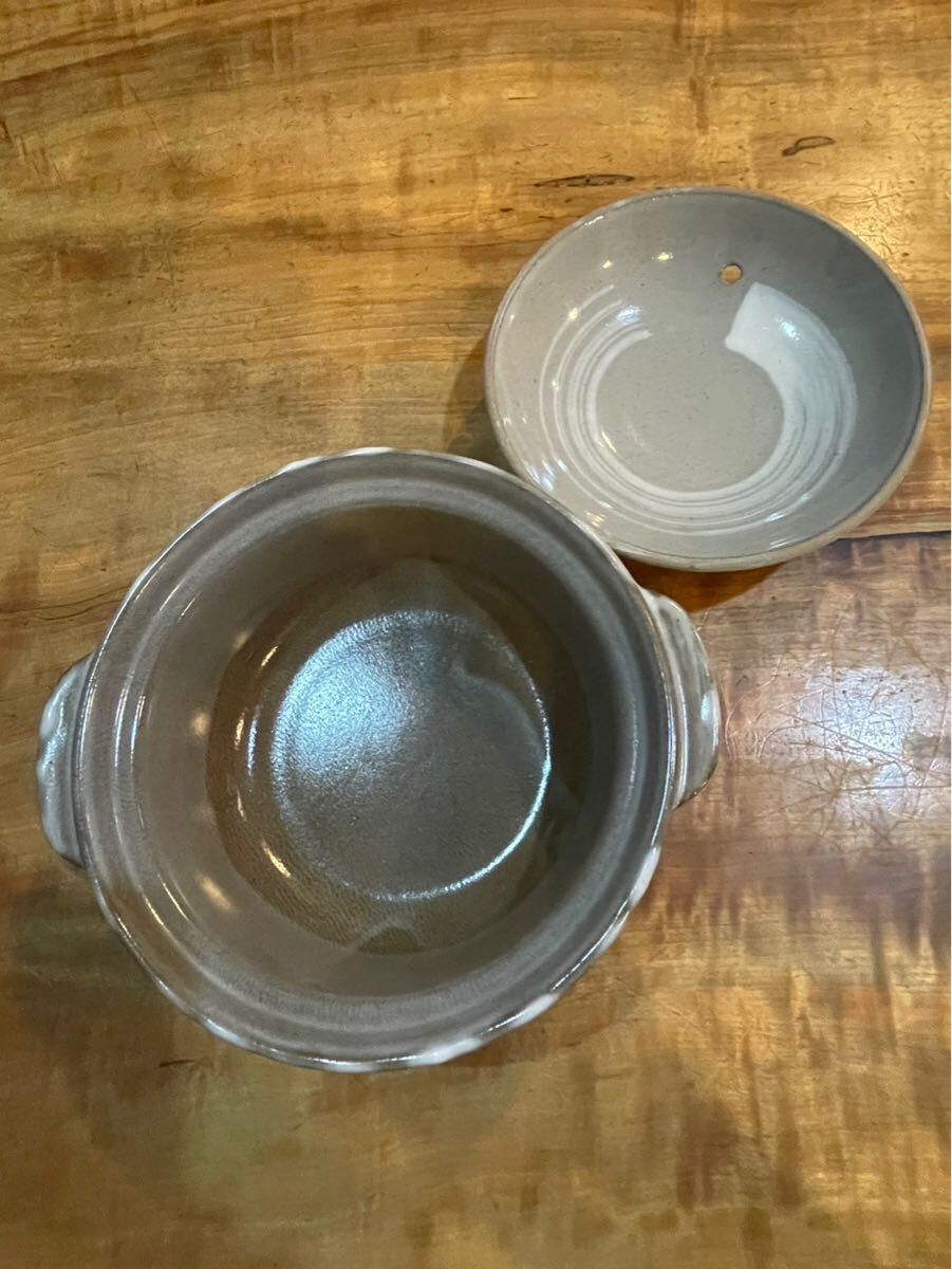 刷毛目 土鍋 1人用サイズ 割烹 鍋料理 湯豆腐 お粥 日本料理 に