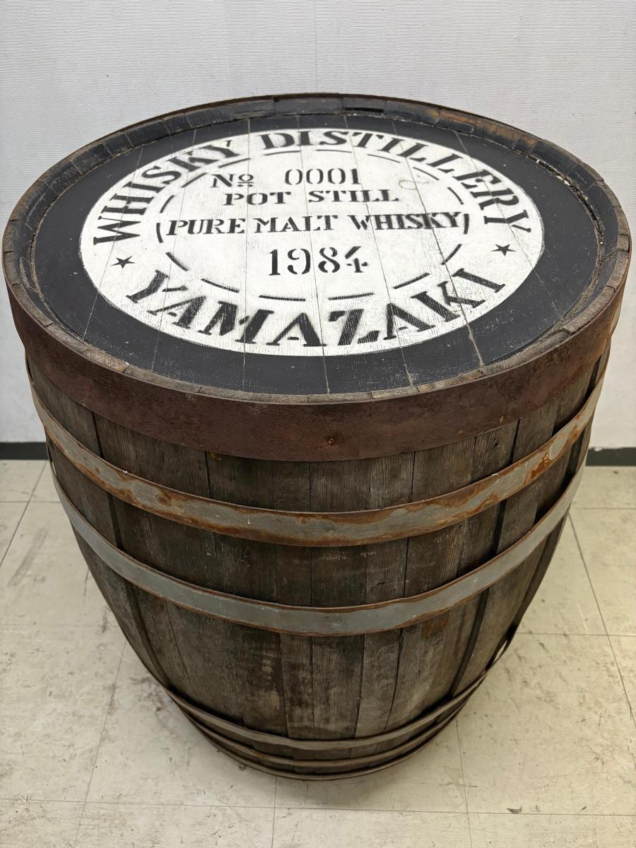 【ハッピー】YAMAZAKI 山崎 樽 レトロ たる No.0001? インテリア テーブル