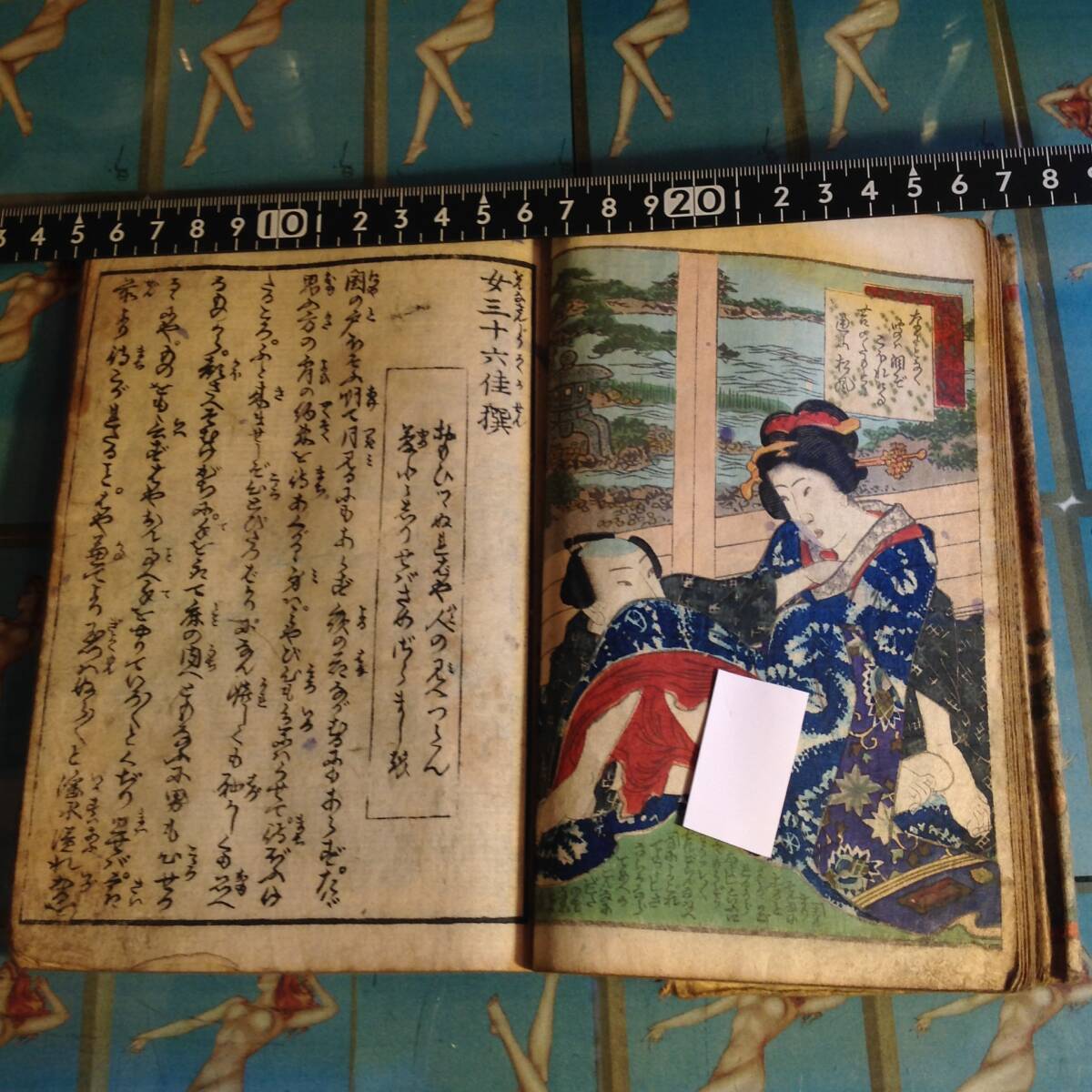 古書 綴じ本 浮世絵 春画 美人画 花魁 女三十六佳撰 古書、古文書 古書 綴じ本 浮世絵 春画 美人画 花魁 女三十六佳撰 古書、古文書