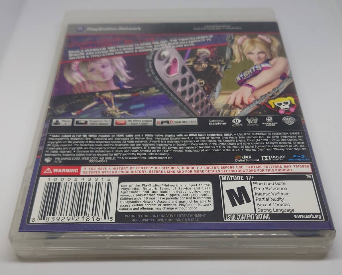 PS3 Lollipop Chainsaw (import) ロリポップ・チェーンソー 輸入 PS3 Lollipop Chainsaw (import) ロリポップ・チェーンソー 輸入