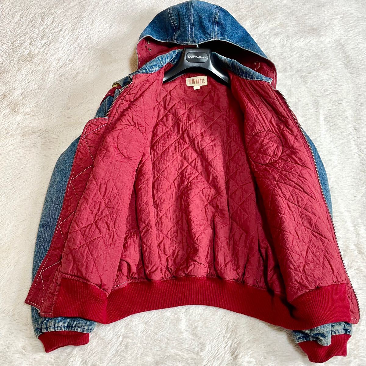 PINKHOUSE ピンクハウス フード ワッペン デニムジャケット G PINKHOUSE ピンクハウス フード ワッペン デニムジャケット G