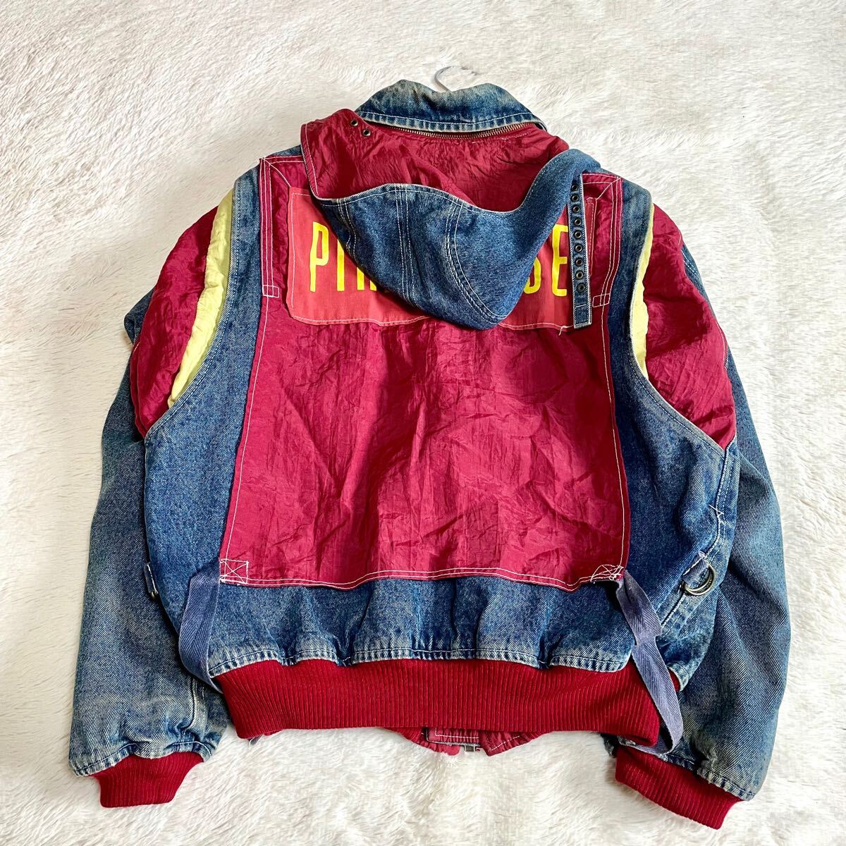 PINKHOUSE ピンクハウス フード ワッペン デニムジャケット G PINKHOUSE ピンクハウス フード ワッペン デニムジャケット G