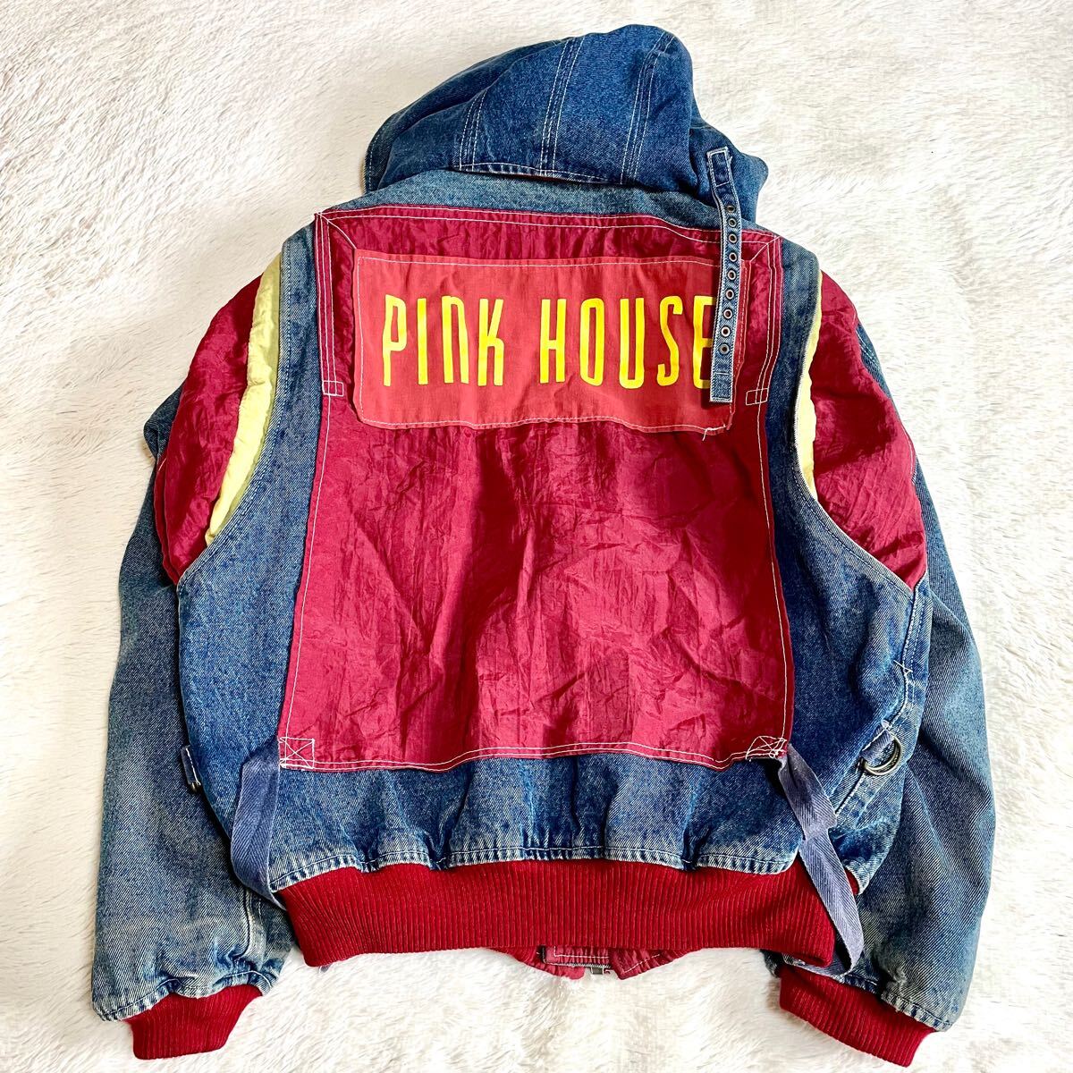 PINKHOUSE ピンクハウス フード ワッペン デニムジャケット G PINKHOUSE ピンクハウス フード ワッペン デニムジャケット G