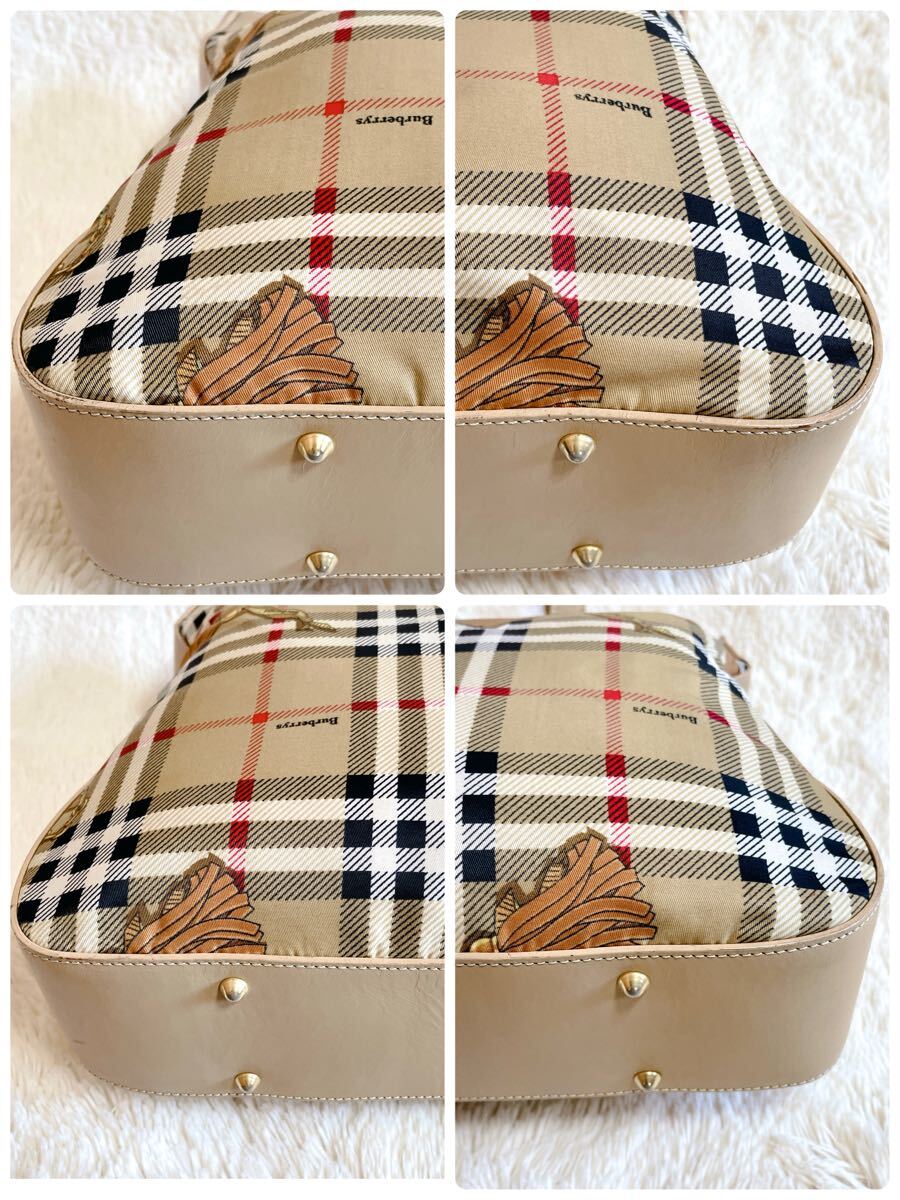 激レア 美品 BURBERRY タッセル柄 ノバチェック 肩がけ トート 激レア 美品 BURBERRY タッセル柄 ノバチェック 肩がけ トート