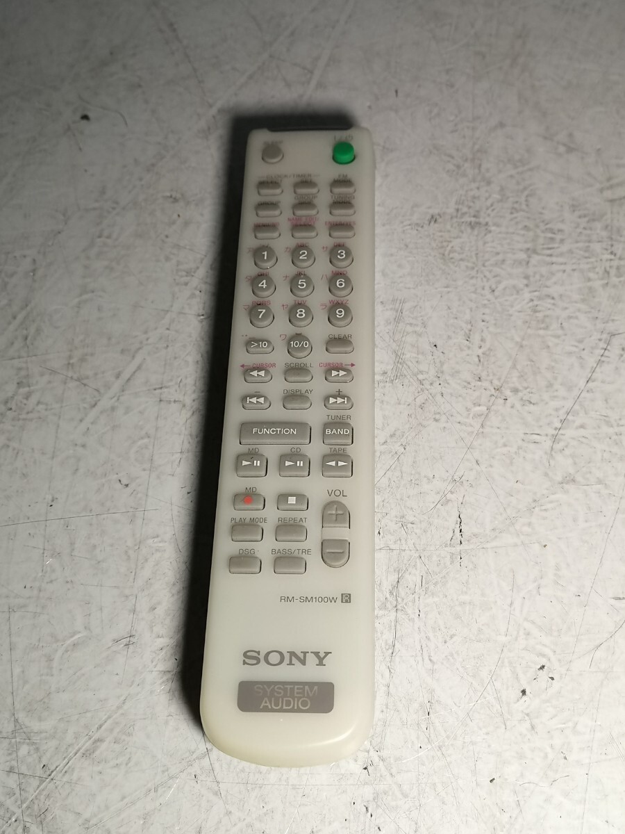 SONY RM-SM100W オーディオリモコン 中古 クリック 送料無料！！