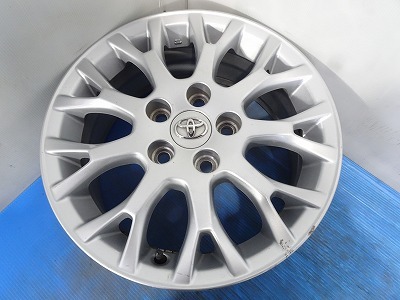 * Toyota оригинальный [ flat поверхность гайка специальный ]*16x6.5J +45 5 дыра 114.3 б/у легкосплавные колесные диски 4шт.@[ Fukushima departure бесплатная доставка ]FUK-E15639*