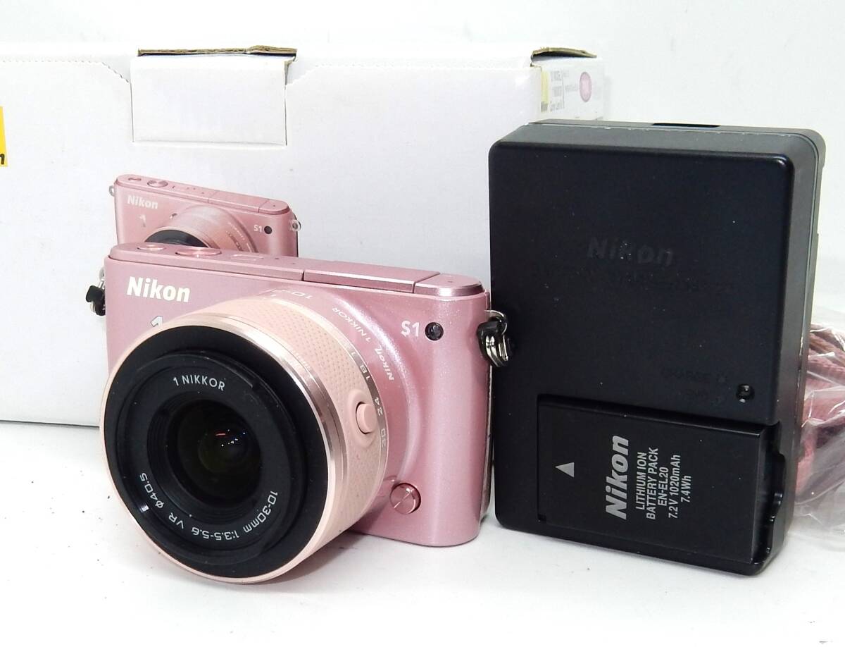 Yahoo!オークション - 訳あり特価 NIKON ニコン 1 S1 ピンク 10