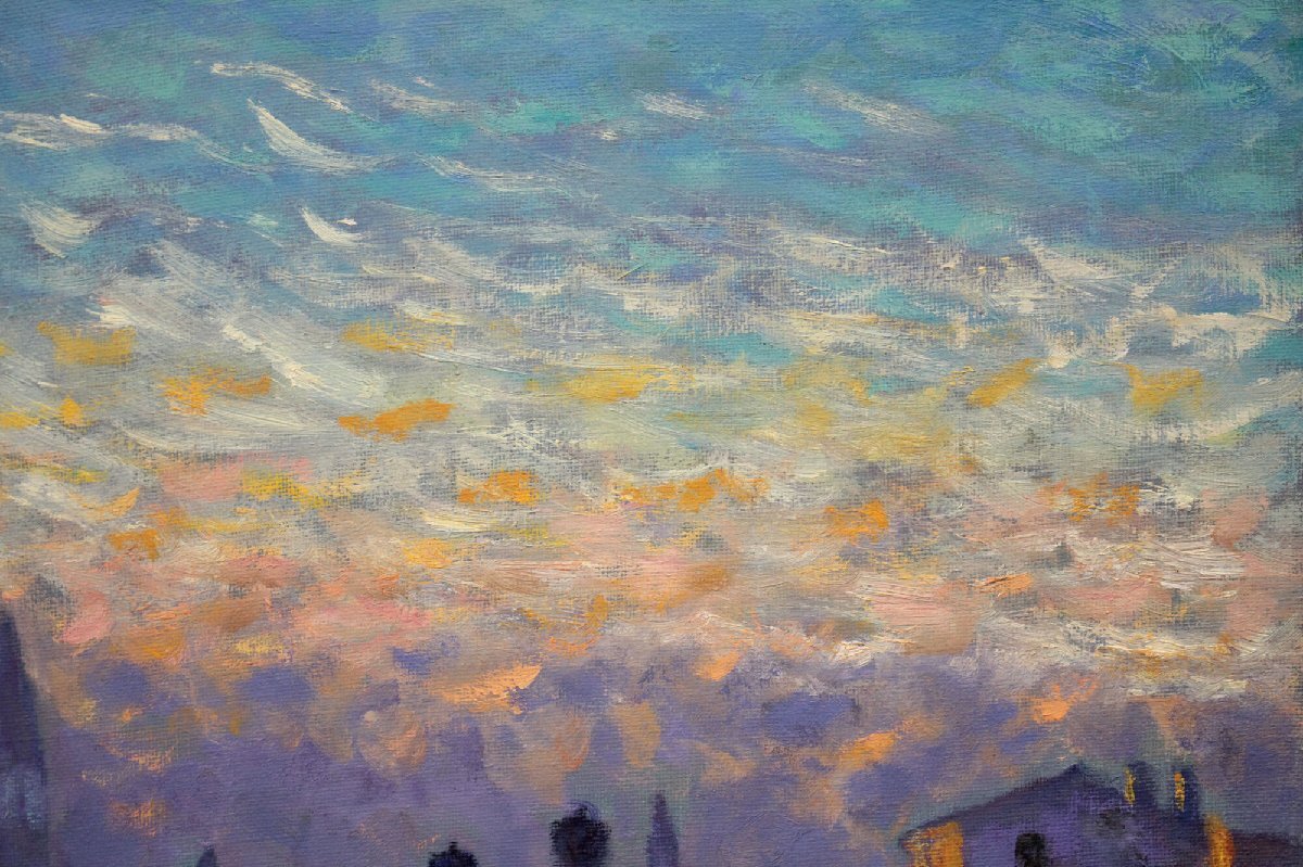 堀田高 「運河の落陽」 油絵・油彩画 絵画 堀田高 「運河の落陽」 油絵・油彩画 絵画 - メルカリ