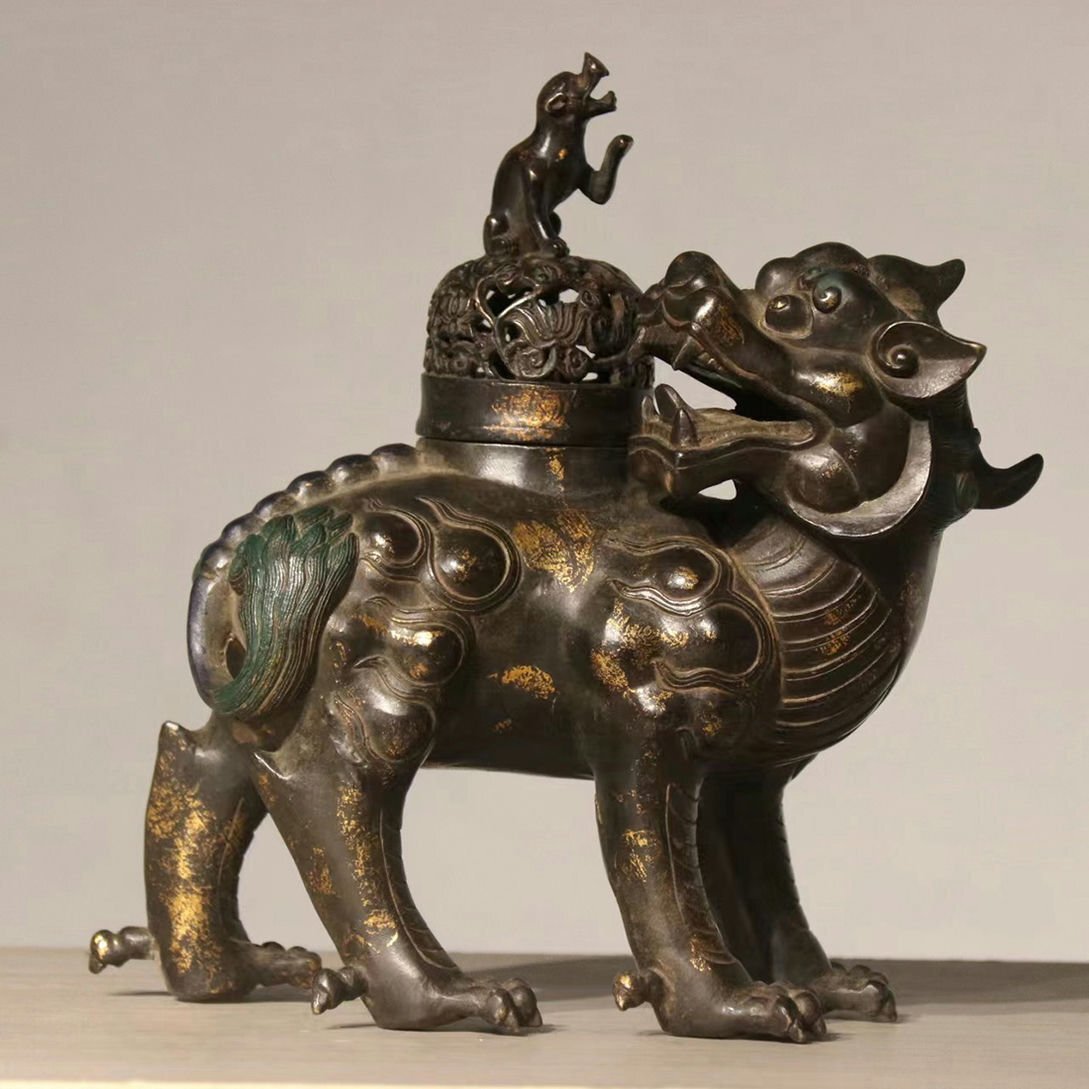 新発売 銅製 ◇古寳堂◇清 塗金 古董品 時代物 中国古美術 古 新発売 銅製 ◇古寳堂◇清 塗金 古董品 時代物 中国古美術 古