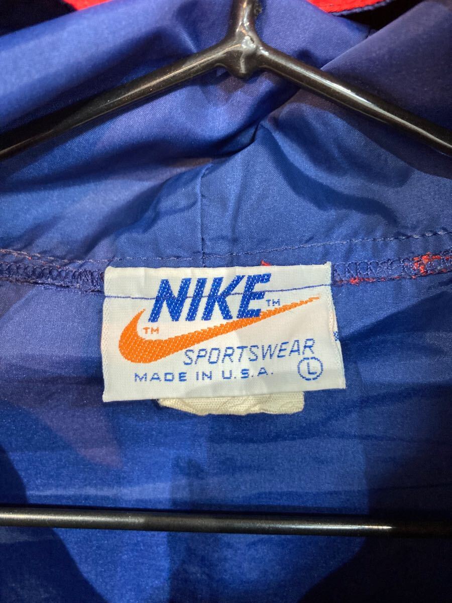 希少70s/NIKE ナイキアノラックパーカー/ナイロンジャケット/L 希少70s/NIKE ナイキアノラックパーカー/ナイロンジャケット/L