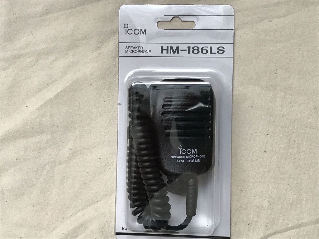 【新品】アイコム 小型スピーカーマイクロホン HM-186LS 2ピンL型コネクター