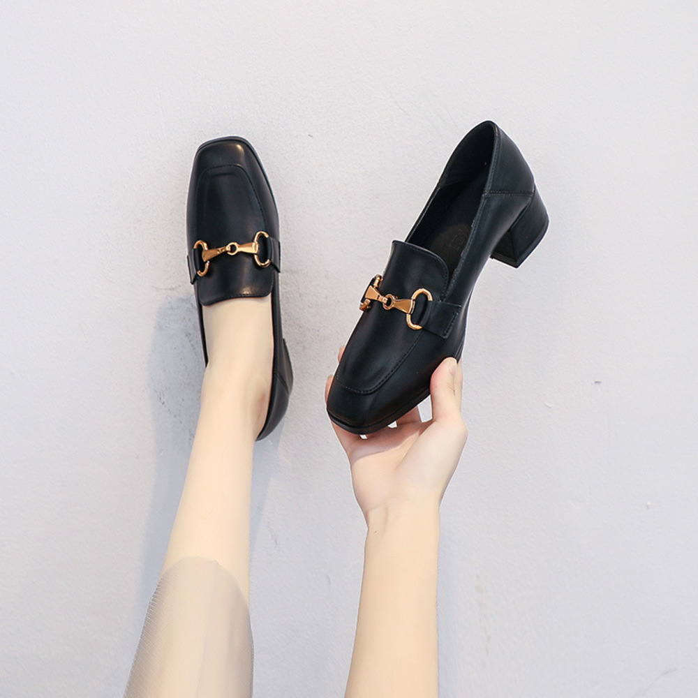 ☆ ブラック ☆ 39(24.5cm) ☆ ローファー pkloafers191 ローファー レディース 大人 パンプス レディース靴 シューズ ローヒール ヒール
