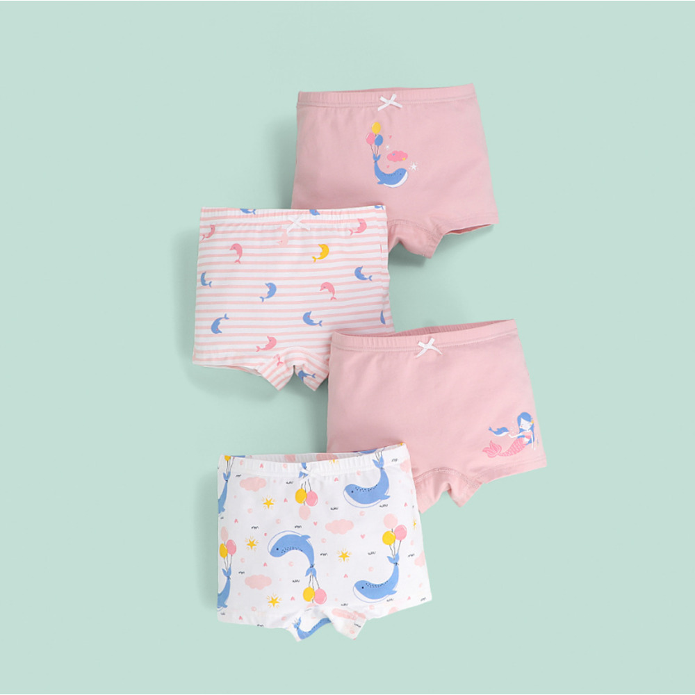 ☆ Fセット ☆ 120cm ☆ 女の子パンツ4枚セット ykh806 パンツ 女の子 4枚セット 女児ショーツ ボクサーパンツ インナー パンツ 下著