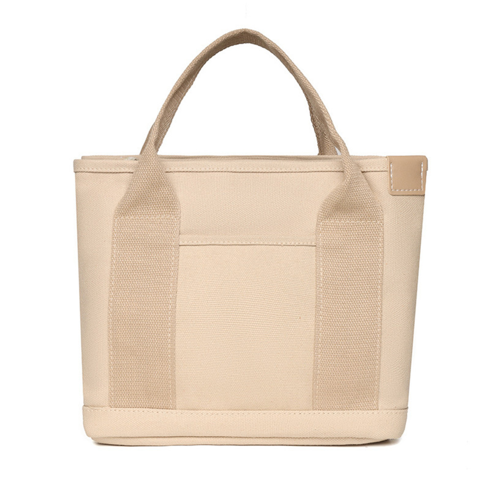 ☆ ベージュ ☆ ミニトートバッグ 仕切り付き yhcbag5117 ミニトートバッグ ファスナー付き トートバッグ ハンドバッグ バック 鞄 かばん