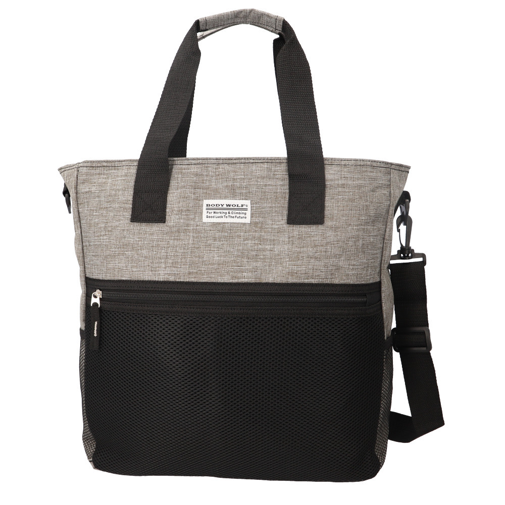☆ モクグレー ☆ BODYWOLF ボディウルフ BW5 トートバッグ トートバッグ メンズ 縦型 トート 15l A4 通学 通勤 ショルダーバッグ 斜めがけ