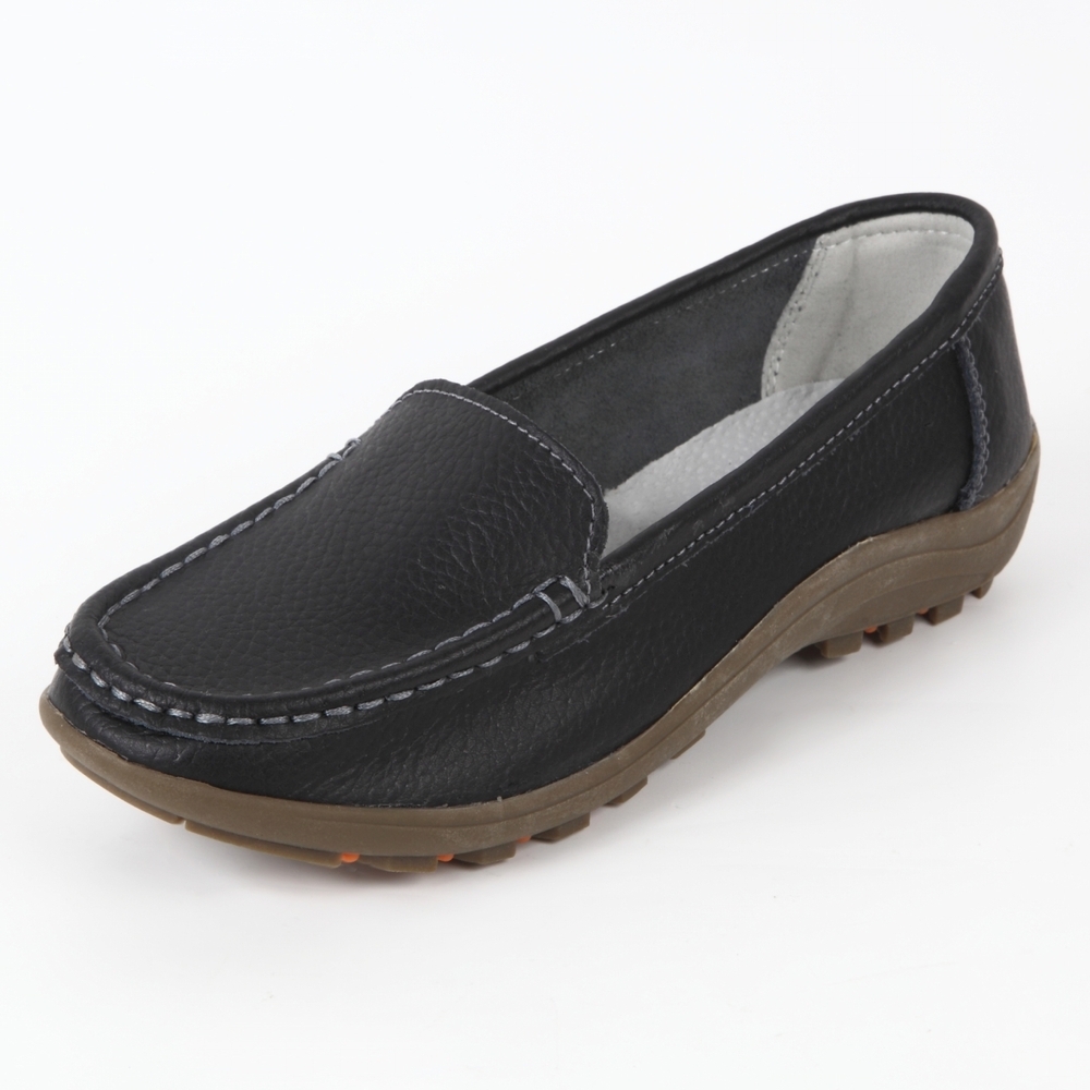 ☆ 91/BLACK ☆ M（23～23.5cm） ☆ Melody レザーシューズ ローファー レディース 本革 Melody 004 メロディー 革靴 レディースシューズ