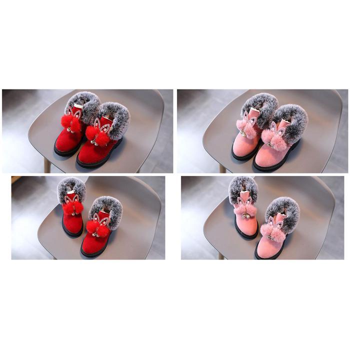 ☆ ピンク ☆ 30(18.7cm) ☆ キッズブーツ pmybootyd9 ショートブーツ 女の子 プリンセス スノーブーツ ブーツ 子供ブーツ ベビーブーツ_画像7