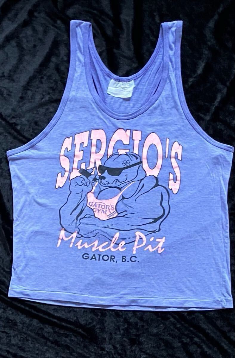 『GATOR'S GYM』セルジオズ・マッスルピット・ボディービル・タンクトップ★SERGIO'S MUSCLE PIT ・タンクトップ☆爆レア