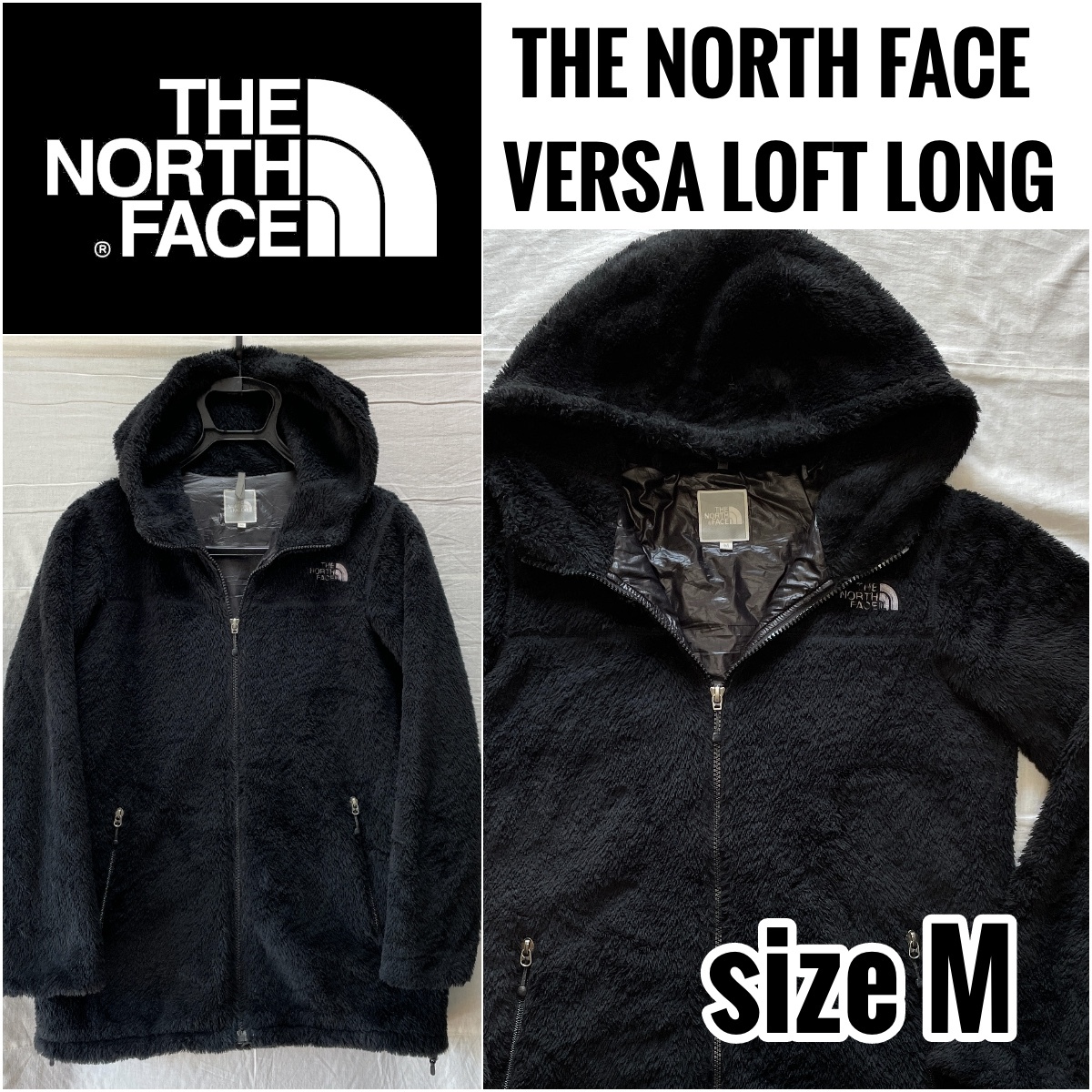 国内正規品 THE NORTH FACE VERSA LOFT LONG POLARTEC NAW61205 ザノースフェイス バーサロフト ロング ジャケット パーカー M ブラック