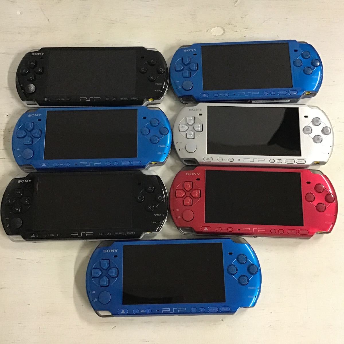 25【ジャンク扱い】 SONY PSP プレイステーション ポータブル 本体のみ まとめ (60)