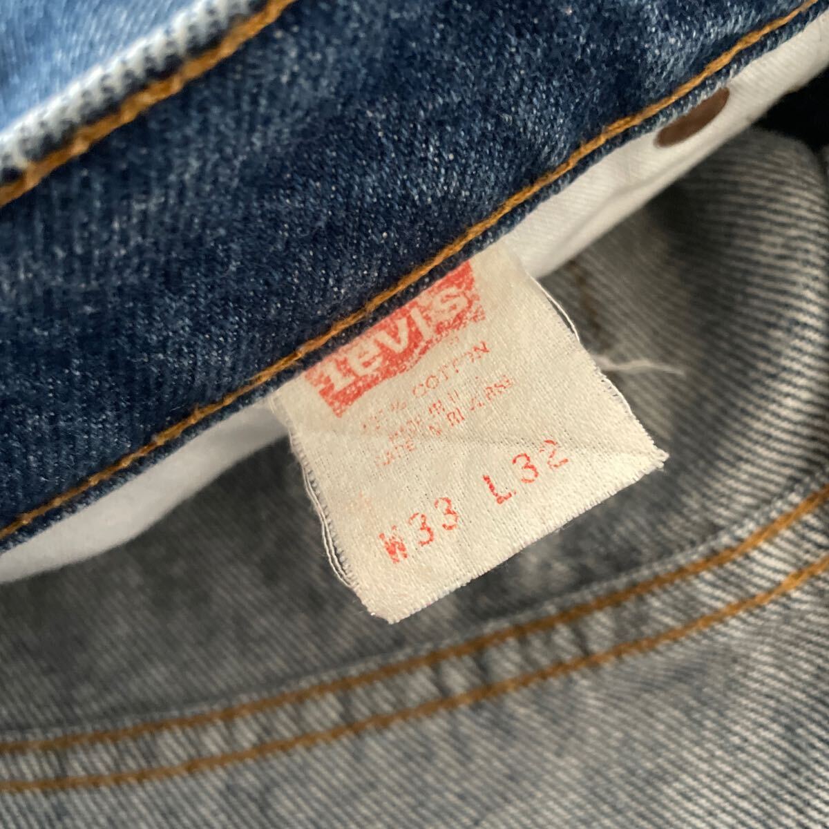90s первый период Levi's 610-0217 w33 Vintage джинсы USA производства 