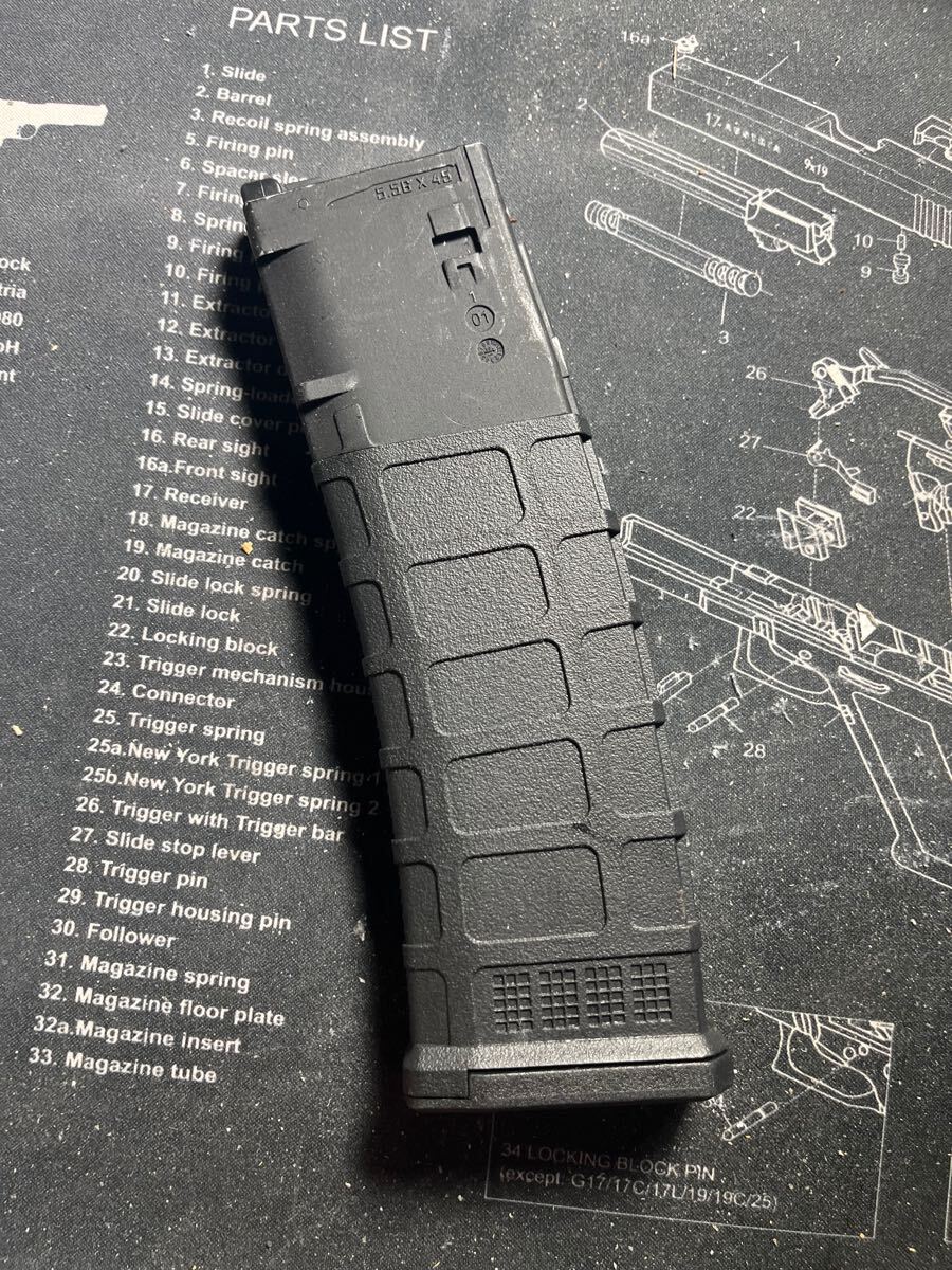 G&p Gmag-L MWS System マルイM4 MWS用 P-MAGタイプ 40連 Gmag-Lロングマガジン(GP-MWS057) MAGPUL PMAG GBB 東京マルイ MWS マガジン