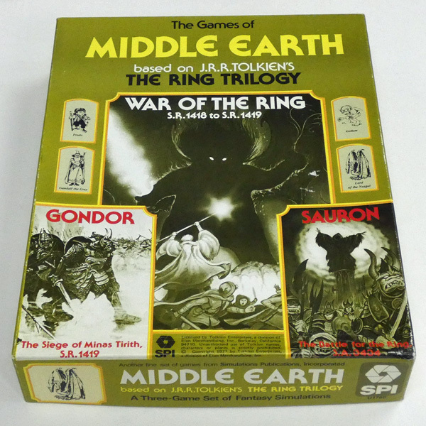 【SPI】 MIDDLE EARTH / War of the Ring 指輪物語３部作　■カウンター＆カード未切断・和訳ルール付■