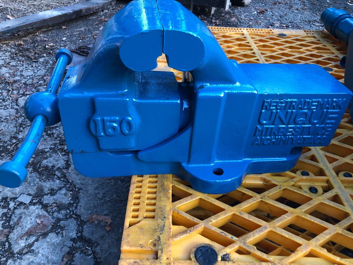 ナベヤ 150mm 丸胴バイスクランプ 工具 中古 ナベヤ 150mm 丸胴バイスクランプ 工具 中古