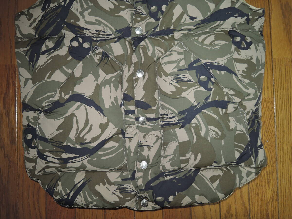 ヒステリックグラマー×ロッキーマウンテン 迷彩スカルベスト 36