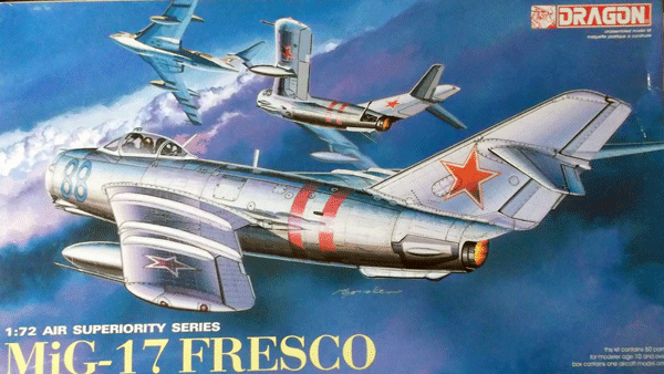ドラゴン/1/72/ソ連空軍ミグMig-17フレスコ戦闘機/未組立品