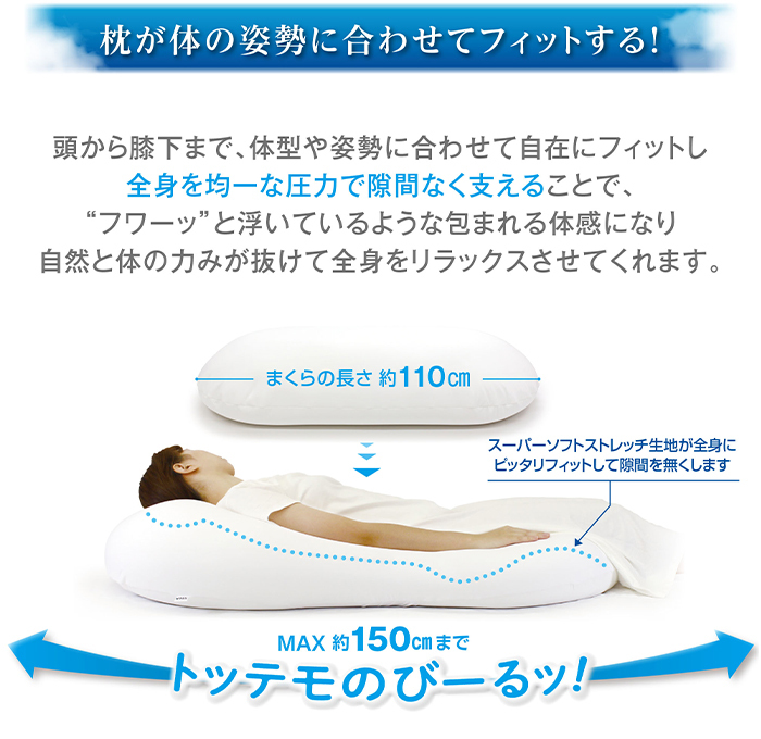 ビーズクッション パウダービーズ 全身枕 クッション 枕 MOGU 云にのる夢(mèng)枕 桃色 クリアピンク MMOGK-0004CPK