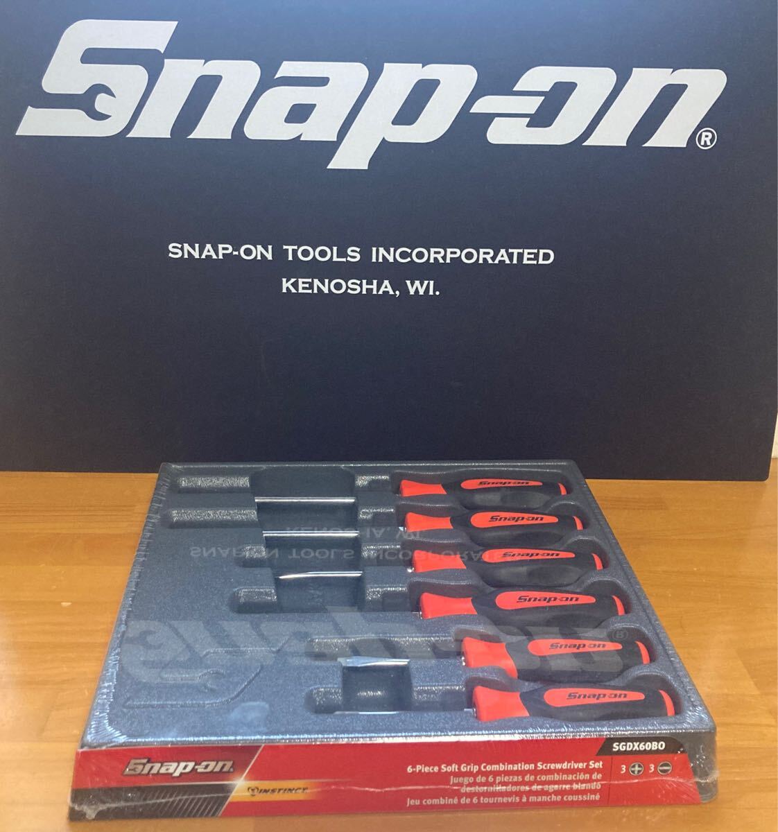 Snap-on スナップオン ドライバーセット　SGDX60BO オレンジグリップ　ソフトグリップ　新品未使用品