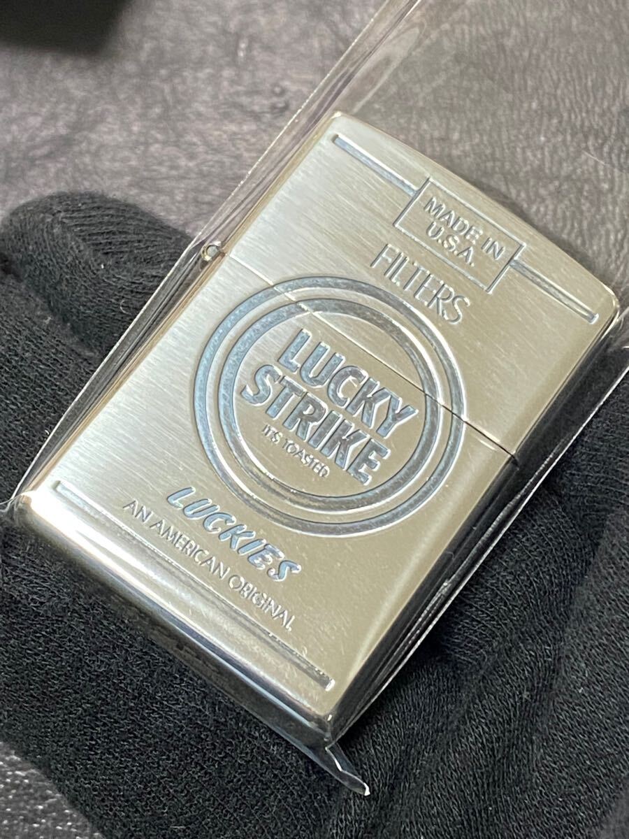 zippo ラッキーストライク 限定品 両面刻印 希少モデル 2004年製 LUCKY 